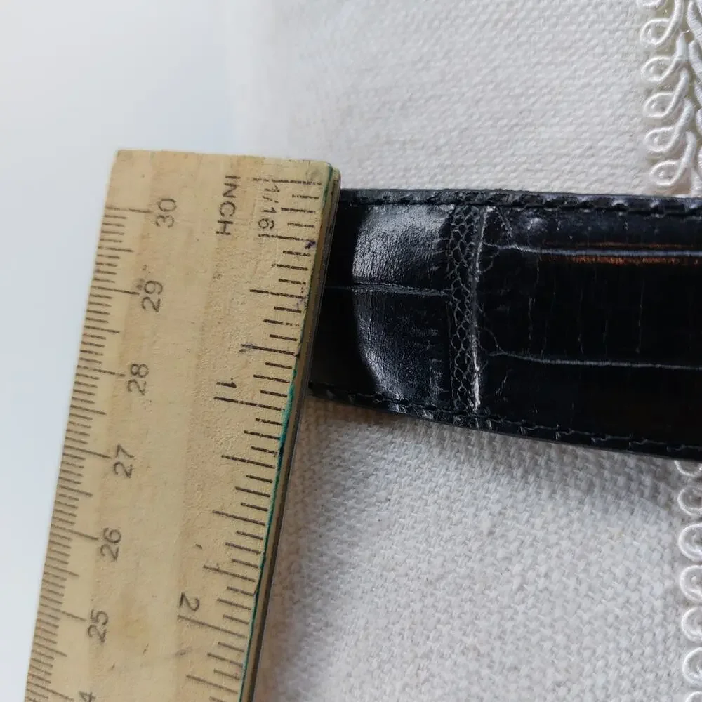 Brighton Vintage Museum Collection Black Leather Decorative Coins M